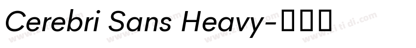Cerebri Sans Heavy字体转换